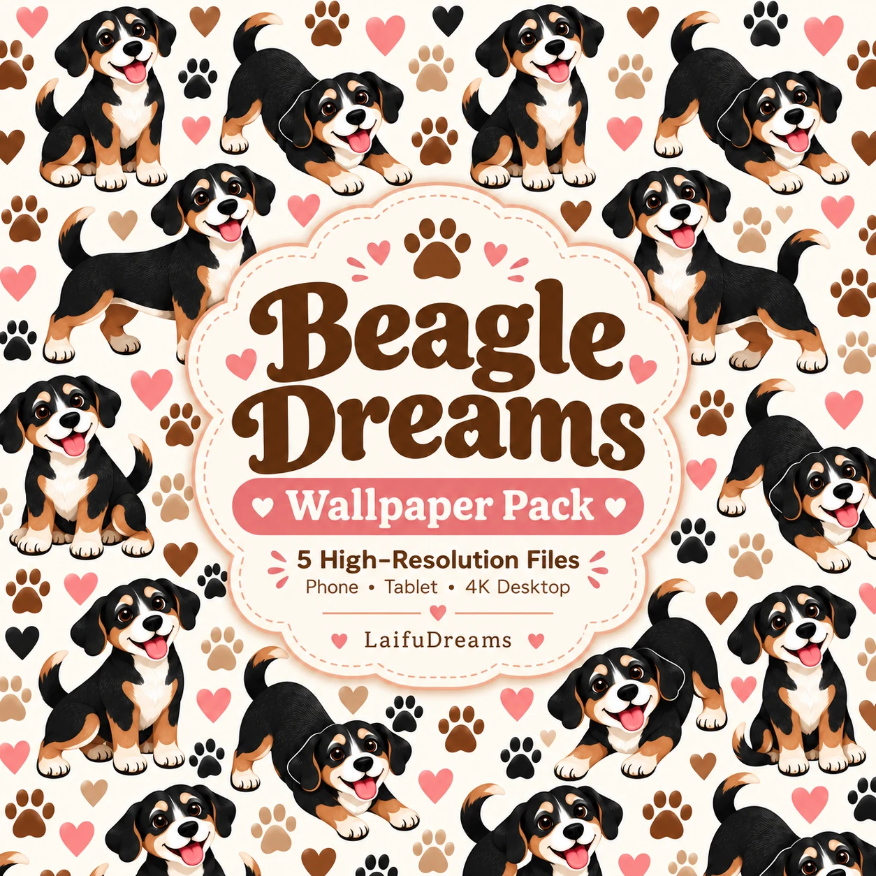 Beagle Dreams Wallpaper Pack