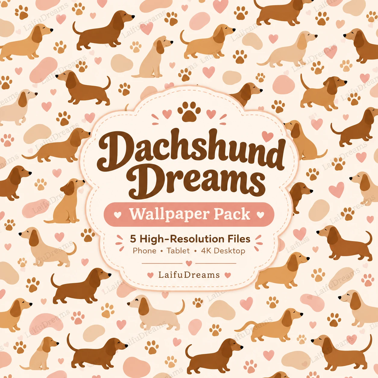 Dachshund Dreams Wallpaper Pack
