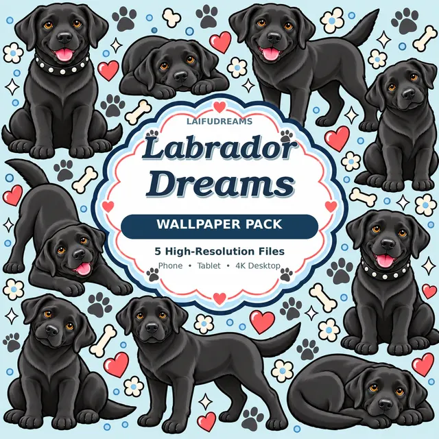Labrador Dreams Wallpaper Pack