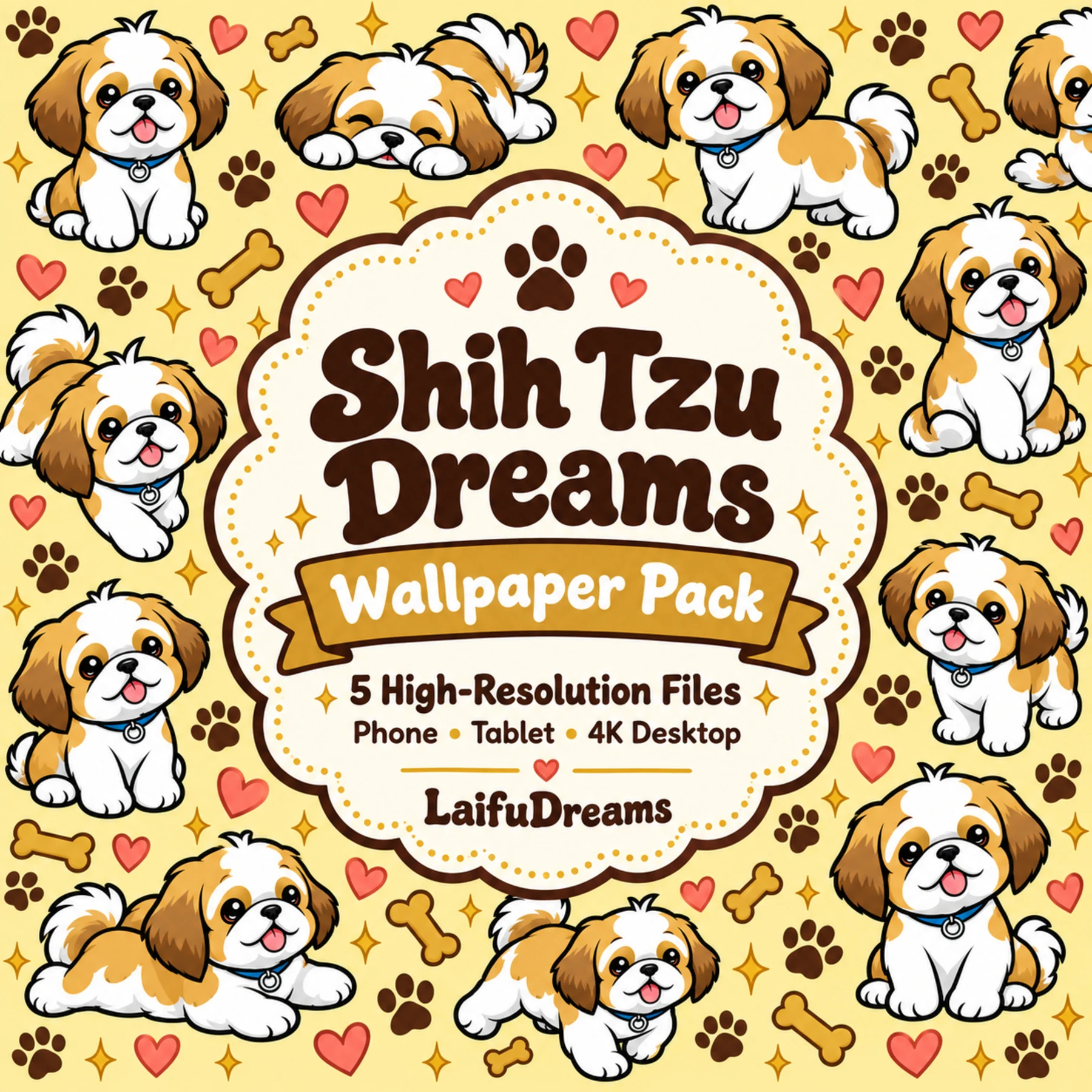 Shih Tzu Dreams Wallpaper Pack!