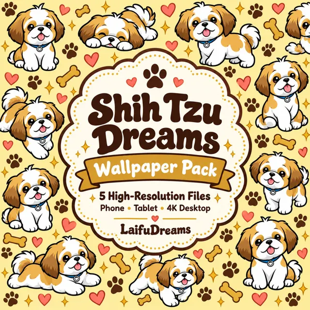 Shih Tzu Dreams Wallpaper Pack!